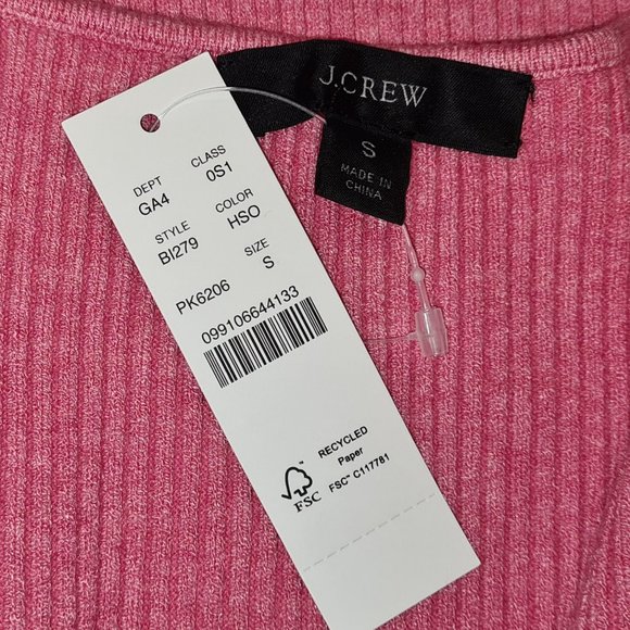 J. Crew NWT Ribbed Knit Mini Dress S - Picture 9 of 10